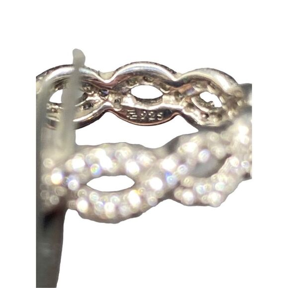 Sterling silver 925 Canary diamond princess cut CZ halo style high profile wrapp - Picture 13 of 16